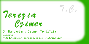 terezia czimer business card